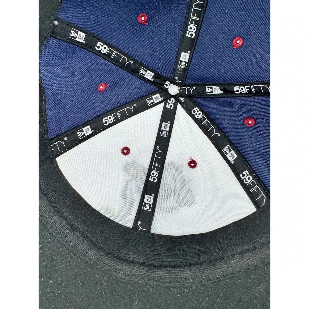 Round Rock Express Minor League Hat Cap Mens 8 New Era‎ Blue White Maroon Fitted